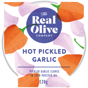 The Real Olive Company Hot Pickled Garlic 120g 