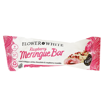 Flower & White Raspberry Meringue  Bar 23.5g 