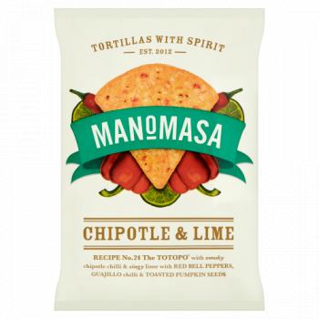 Manomasa Chipotle & Lime Tortillas with Spirit 160g