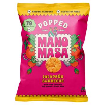 Manomasa Jalapeño Barbecue Popped Corn Chips 80g