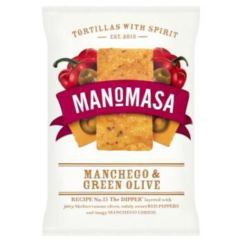 Manomasa Tortillas Manchego & Green Olive 160g