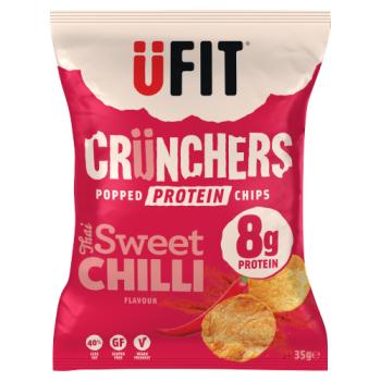 Ufit Crunchers Popped Protein Chips Thai Sweet Chilli Flavour 35g