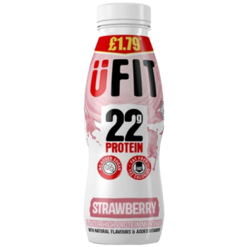ÜFIT Strawberry Flavour High Protein Milkshake 310ml PM £1.79 
