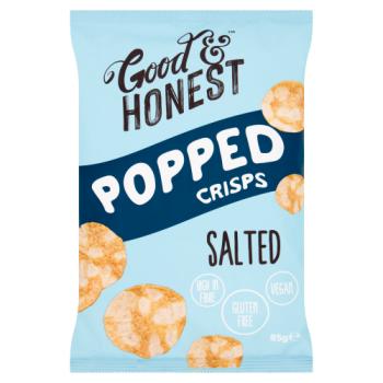 Good & Honest Popped Crisps Salted 85g