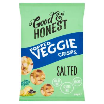 Good & Honest Popped Veggie Crips Salted 85g