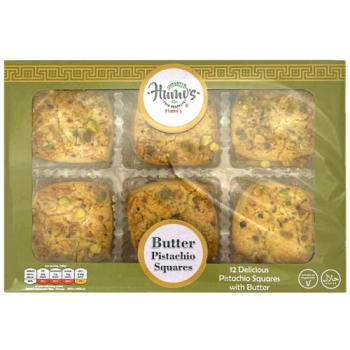 Humi's Butter Pistachio Squares 12pk 