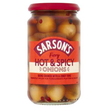 Sarson's Fiery Hot & Spicy Onions 460g