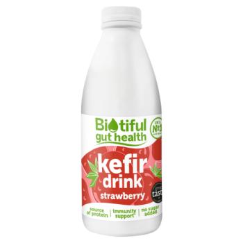 Biotiful Gut Health Kefir Drink Strawberry 1 Litre