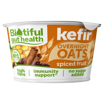 Biotiful Gut Health Kefir Spiced Fruit Overnight Oats 150g