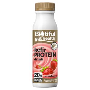 Biotiful Gut Health Strawberry Kefir Protein Drink 330ml