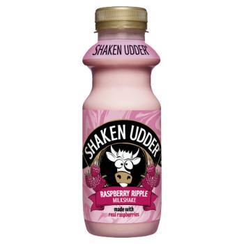 Shaken Udder Raspberry Ripple Milkshake 330ml