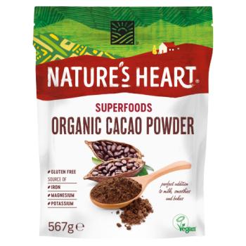 Nature's Heart Superfoods Organic Cacao Powder 567g