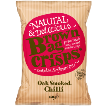 Brown Bag Crisps Oak Smoked Chilli 150g