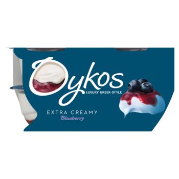 Oykos Blueberry Greek Style Yogurt 4 x 110g