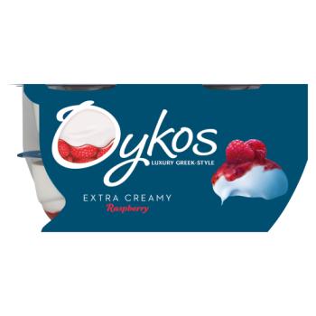 Oykos Raspberry Greek Style Yogurt 4 x 110g