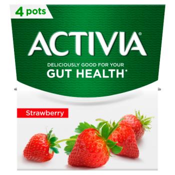 Activia Strawberry Yogurt 4 x 120g (480g)