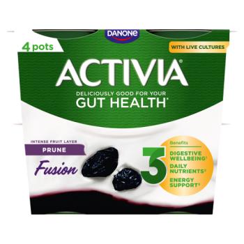 Activia Fusion Prune Gut Health 4 x 120g (480g)