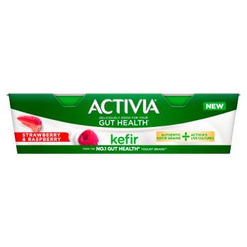Activia Strawberry & Raspberry Kefir 2 x 150g
