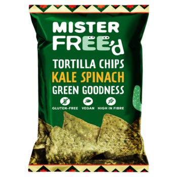 Mister Free'd Tortilla Chips Kale Spinach 135g