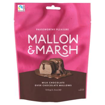 Mallow & Marsh Milk Chocolate Over Chocolate Mallows 100g