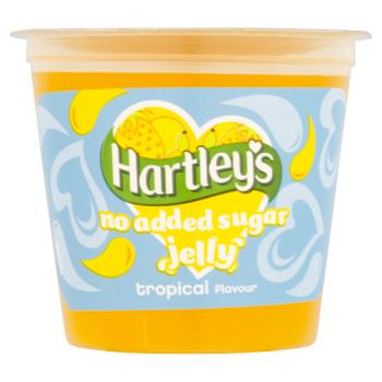 Hartley's No Added Sugar Jelly Tropical Flavour 115g