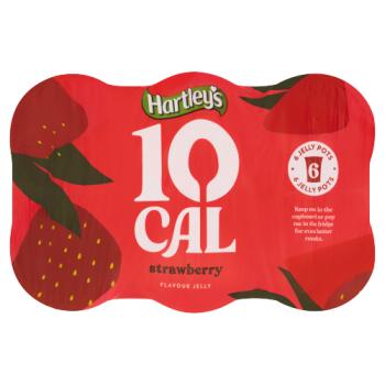 Hartley's 10 Cal Strawberry Flavour Jelly Pots 6 x 175g (1.05kg)