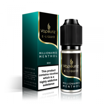 Vapouriz Millionaires Menthol E-Liquid 18mg 10ml
