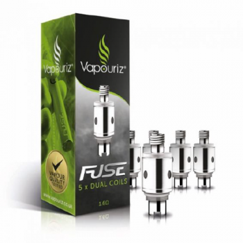 Vapouriz Fuse Clearomizer Replacement Dual Coils 5pk 