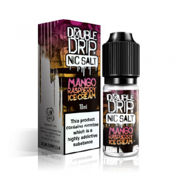 Double Drip Nic Salt Mango Raspberry Ice Cream E Liquid 6mg 10ml