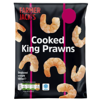 Farmer Jack's Cooked King Prawns 180g PM £4.00 