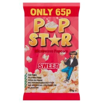 Pop Star Microwave Popcorn Sweet 85g