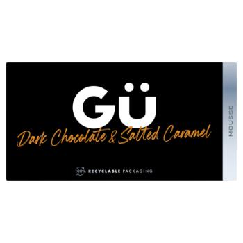 Gü Dark Chocolate Mousses with Salted Caramel Desserts 2 x 70g