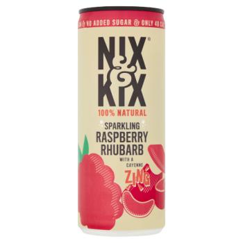 Nix&Kix Sparkling Raspberry Rhubarb 250ml