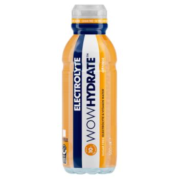 Wow Hydrate Orange Electrolyte & Vitamin Water 500ml