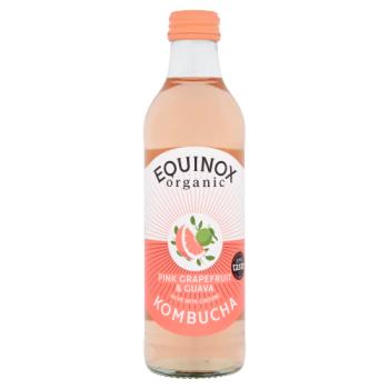 Equinox Organic Pink Grapefruit & Guava Kombucha 275ml