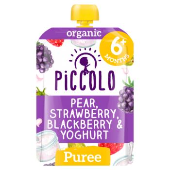 Piccolo Organic Pear  Strawberry  Black