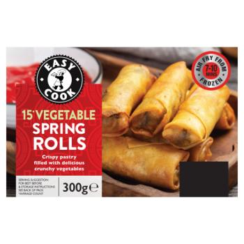 Easy Cook 15 Vegetable Spring Rolls 300g
