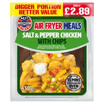 MJ's Diner Salt & Pepper Chicken with Chips 450g
