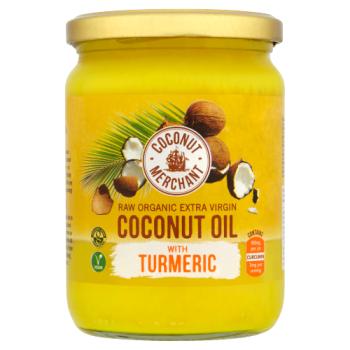 Coconut Merchant Raw Organic Extra Virgin Coconut Oil with Turmeric 500ml