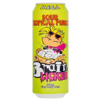 Brain Licker Sour Tropical Punch Fizzy Candy Drink 500ml