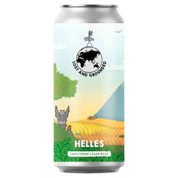 Lost and Grounded Helles Unfiltered Lager Beer 440ml