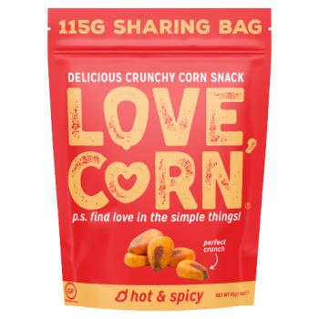 Love Corn Hot & Spicy Delicious Crunchy Corn 115g 