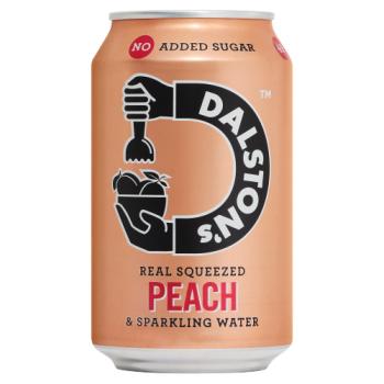 Dalston's Real Squeezed Peach & Sparkling Water 330ml