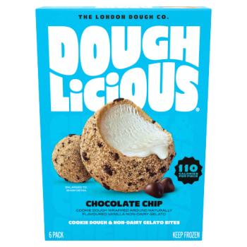 Doughlicious Chocolate Chip Cookie Dough & Non-Dairy Gelato Bites 6 x 34g (204g)