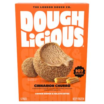Doughlicious Cinnamon Churro Cookie Dough & Gelato Bites 6 x 34g (204g)