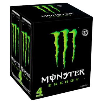 Monster Energy Drink 4 X 500ml Pm £4.59