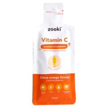 Zooki 1000mg Vitamin C Citrus Orange Flavour Liquid Food Supplement 15ml