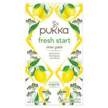 Pukka Fresh Start 20 Organic Herbal Tea Sachets 34g