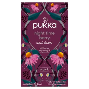 Pukka Organic Night Time Berry 20 Herbal Tea Sachets 36g