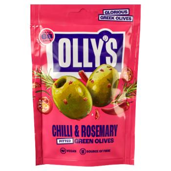 Olly's Olives Chilli & Rosemary Fiery Green Olives 50g